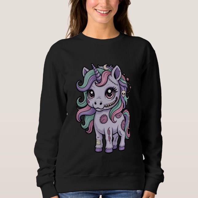Sudadera Creepy Cute Pastel Unicorn (Anverso)