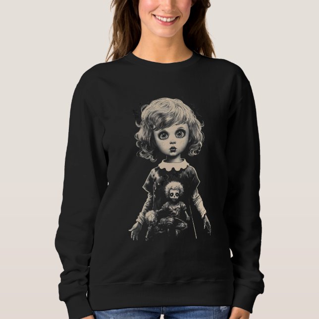 Sudadera Creepy Doll by Haunted Horror Halloween (Anverso)