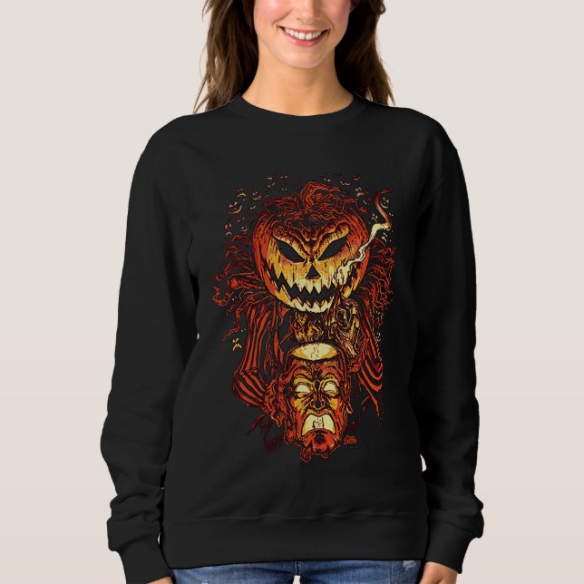 Sudadera Creepy Jack o'Lantern (Anverso)