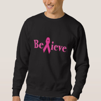 Sudadera Creer Cáncer de Mama De Cinta Rosa