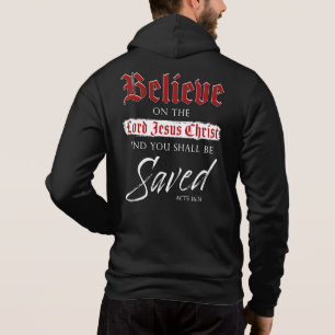 Sudadera Creer en el Señor Jesucristo Que se salve la fe