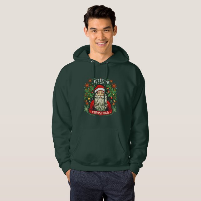 Sudadera Creer en la magia de la fiesta de los Navidades (Anverso completo)