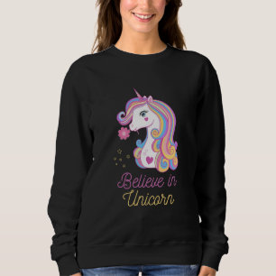 Sudadera Creer En La Unicornio Mágica