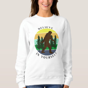 Sudadera Creer en ti mismo   Pie grande del atardecer