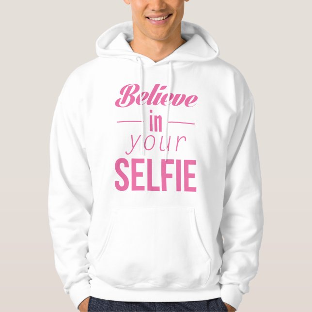 Sudadera Creer en tu selfie (Anverso)