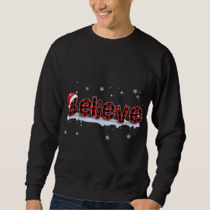 Sudadera Creer Navidades de copos de nieve de búfalo coloca