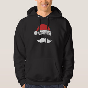Sudadera Creer Navidades de la familia Santa Hat Dolor blan