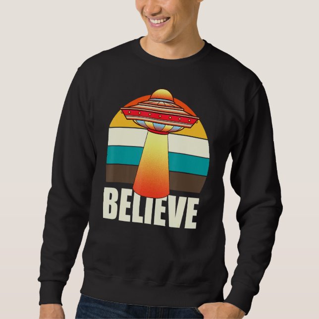 Sudadera Creer objeto volante no identificado del espacio d (Anverso)