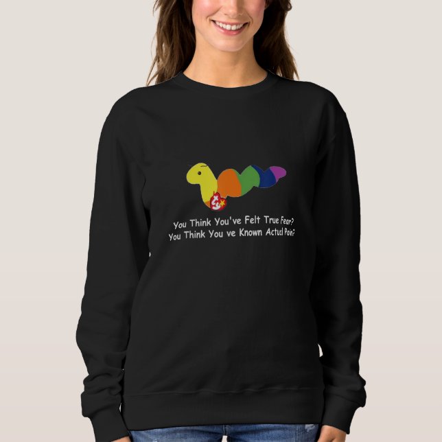 Sudadera Crees que has sentido verdadero miedo 1 (Anverso)
