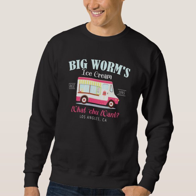 Sudadera Crema de hielo Big Worms lo que quieres (Anverso)