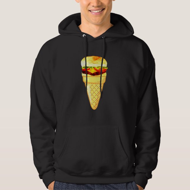 Sudadera Crema De Hielo De Burger Comida Rápida Y Colección (Anverso)