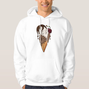 Sudadera Crema de hielo de cráneo clásico y dulce mortal