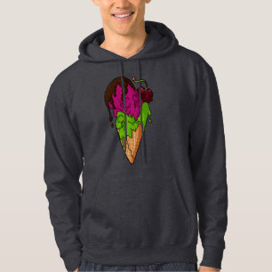 Sudadera Crema de hielo de cráneo de Berry Skull mortal