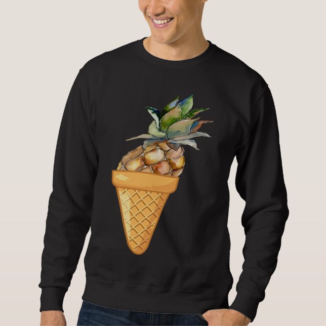 SUDADERA CREMA DE HIELO DE PINEAPPLE - FRUTA DIVERTIDA Y CO (Anverso)