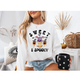 Sudadera Crema de hielo Halloween de Monstruo Retro Dulce y