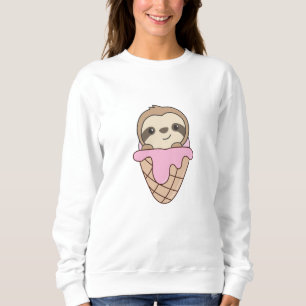Sudadera Crema De Hielo Rosado Leche Animales Cuidados Para