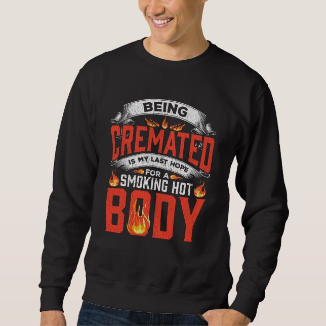 Sudadera Cremator de presupuesto de fitness morticiano crem (Anverso)