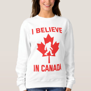 Sudadera Creo en Canadá - Bigfoot Divertido