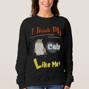 Sudadera Creo que mis gatos como yo, el embarazo revelan pa