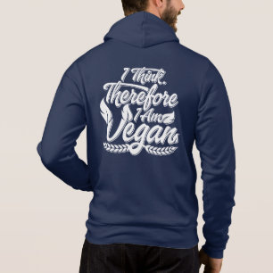 Sudadera Creo Que Por Lo Tanto Soy Vegan
