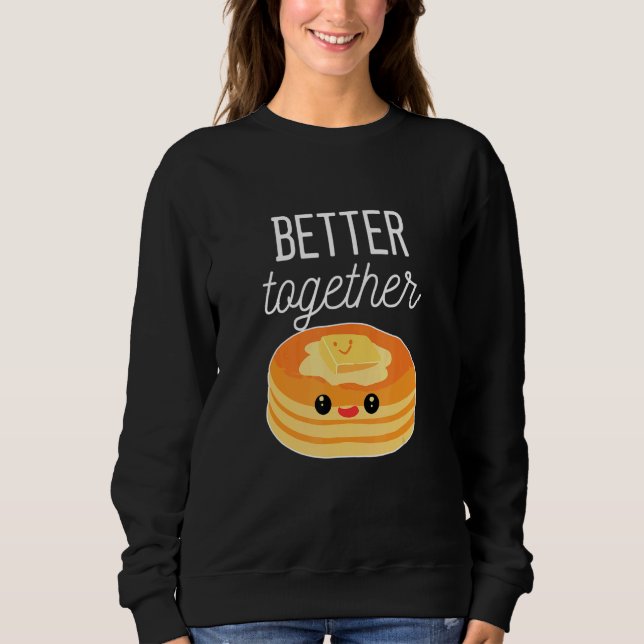 Sudadera Crepes mejor juntos panqueques (Anverso)
