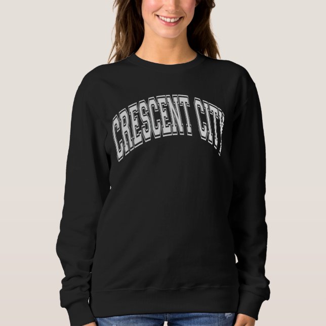 Sudadera Crescent City California Ca Varsity Style Pink W W (Anverso)