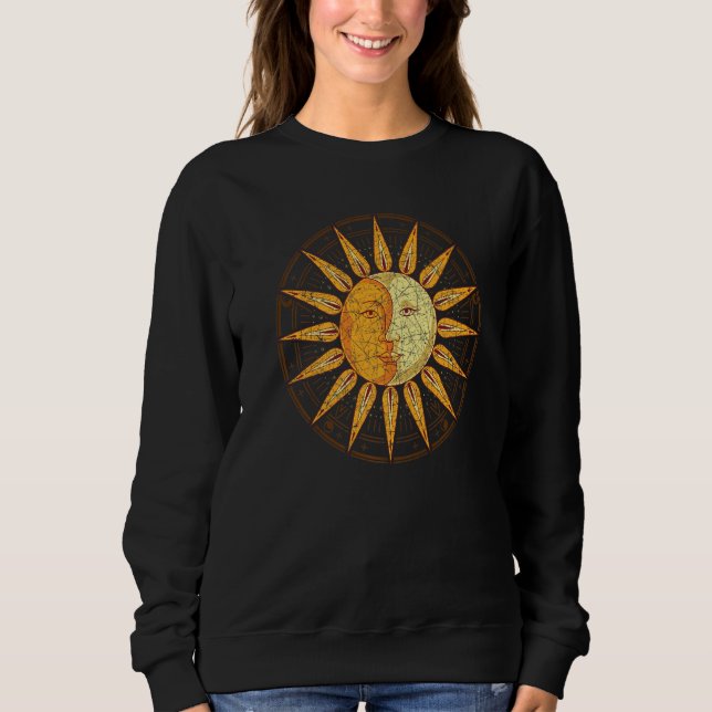 Sudadera Crescent Moon Celestial Body Boho Sun Moon Astrolo (Anverso)