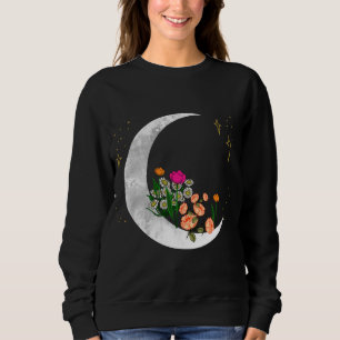 Sudadera Crescent Moon Flowers Chicas del espacio del jardí