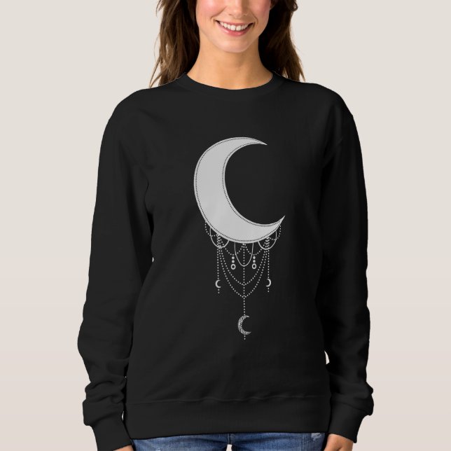 Sudadera Crescent Moon Gótico estético Soft Grunge Gótico W (Anverso)