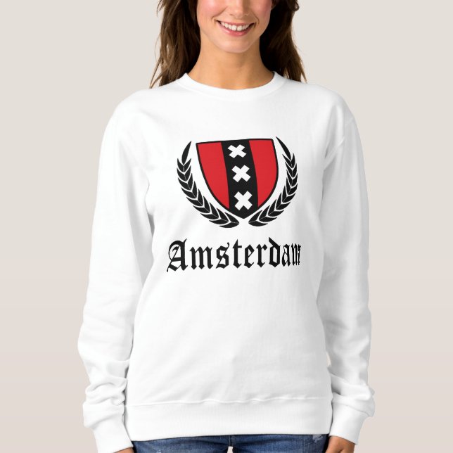 Sudadera Crest de Ámsterdam (Anverso)