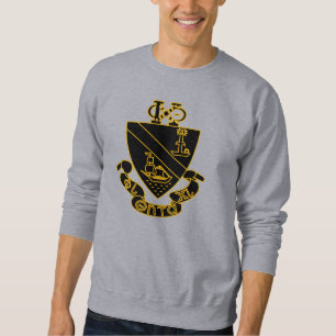 Sudadera Crest de Phi Chi Theta Oro y Negro