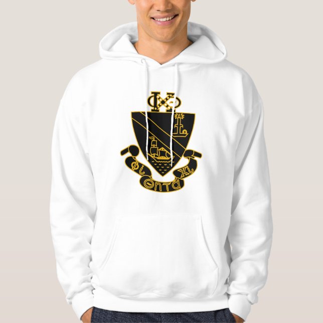 Sudadera Crest de Phi Chi Theta | Oro y Negro (Anverso)