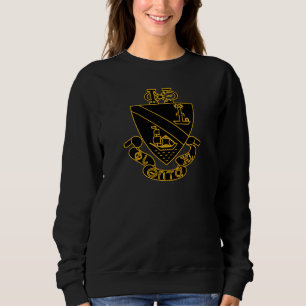 Sudadera Crest de Phi Chi Theta Oro y Negro