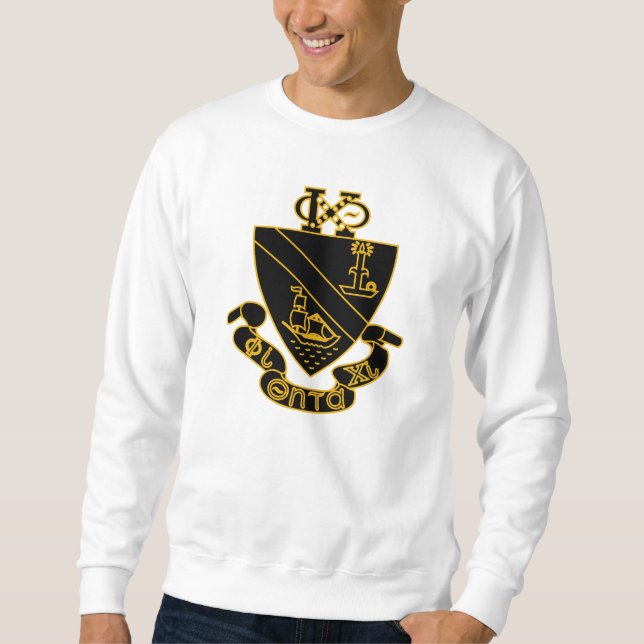 Sudadera Crest de Phi Chi Theta | Oro y Negro (Anverso)