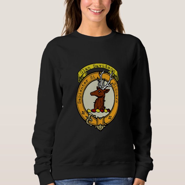 Sudadera Crest escocés del Clan Davidson (Anverso)