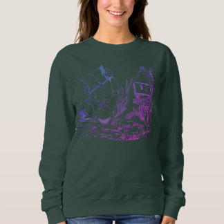 Sudadera Crewneck diseñado por mujeres de estilo "Elf Manor