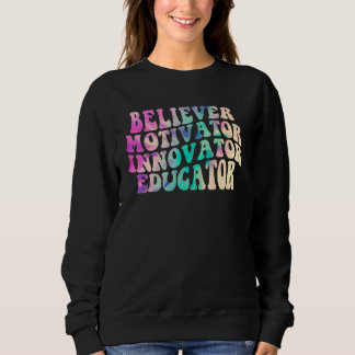 Sudadera Creyente Motivador Innovador Educador Tie Dye Té