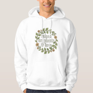 Sudadera Criada con plantas y amor, estética de mamá planta