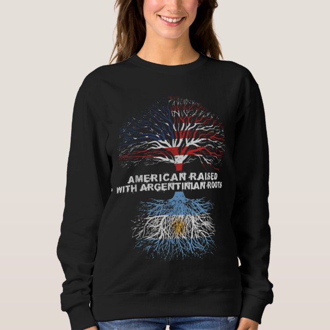 Sudadera Criada estadounidense con raíces argentinas en Arg (Anverso)