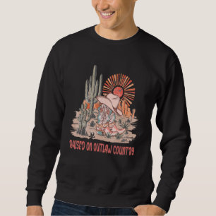 Sudadera Criado En Música Fuera De La Ley De Los 80 Cráneos