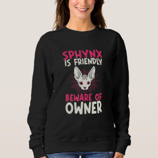 Sudadera Criador de Gatos Sphynx Calvície Dueño de Mascotas