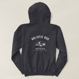 Sudadera Criador holístico de perros Unisex Diseño blanco