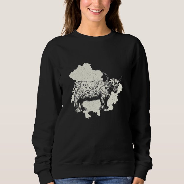 Sudadera Criadores de ganado Highland Vaca Highland Turingi (Anverso)