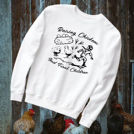 Sudadera Criando Pollos Y Niños Ferroviarios