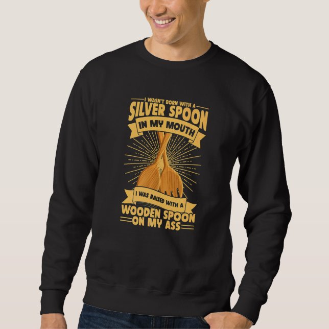 Sudadera Crianza de supervivientes de cuchara de madera 1 (Anverso)