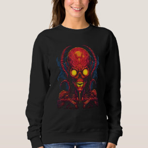Sudadera Criatura alienígena extraterrestre por terror embr