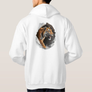Sudadera Criatura hiperrealista 3D rompiendo tela