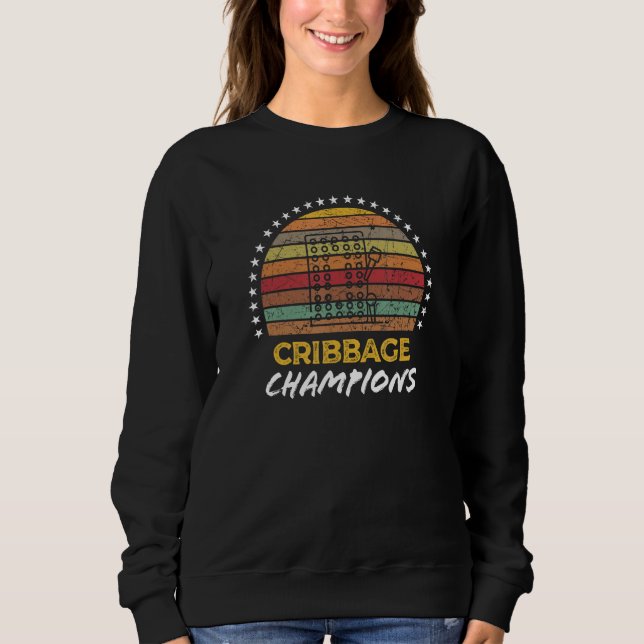 Sudadera Cribbage Champions Winners Board Game Team Partner (Anverso)