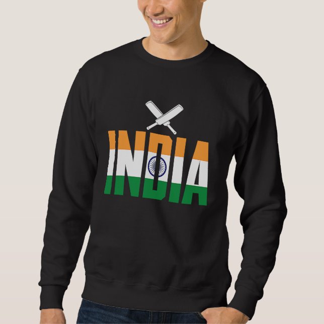 Sudadera Cricket Player Funny Cricket Sport India (Anverso)
