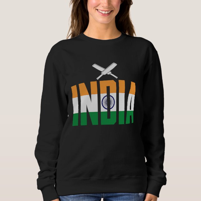 Sudadera Cricket Player Funny Cricket Sport India (Anverso)